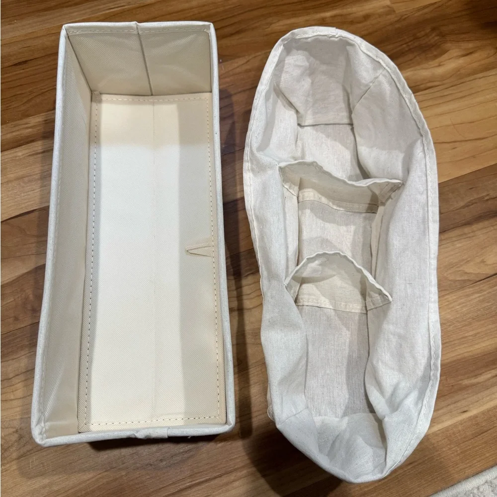 Get organized with this Cream Storage Organizer Bin
